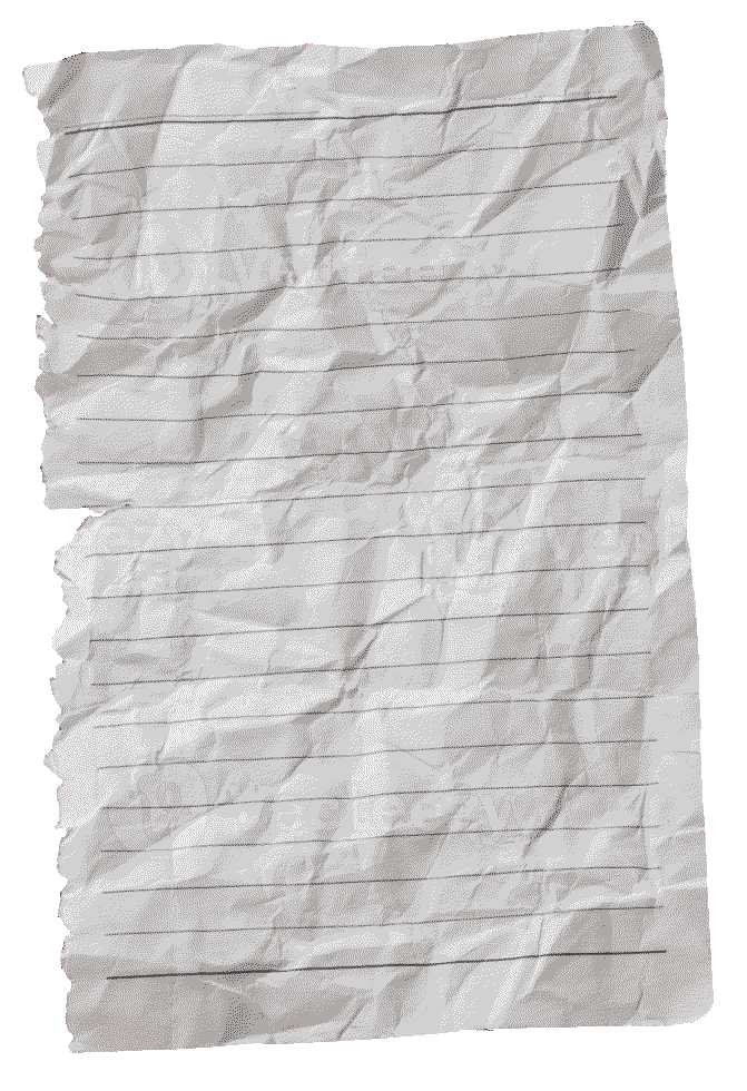 crumbled paper